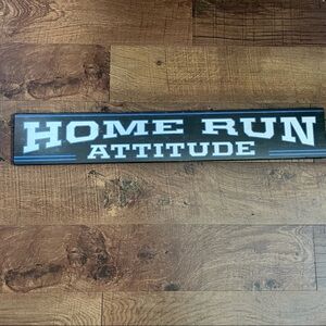 NWT home run wooden wall decor sign baseball